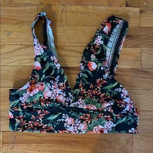 Women’s floral bathing suit top